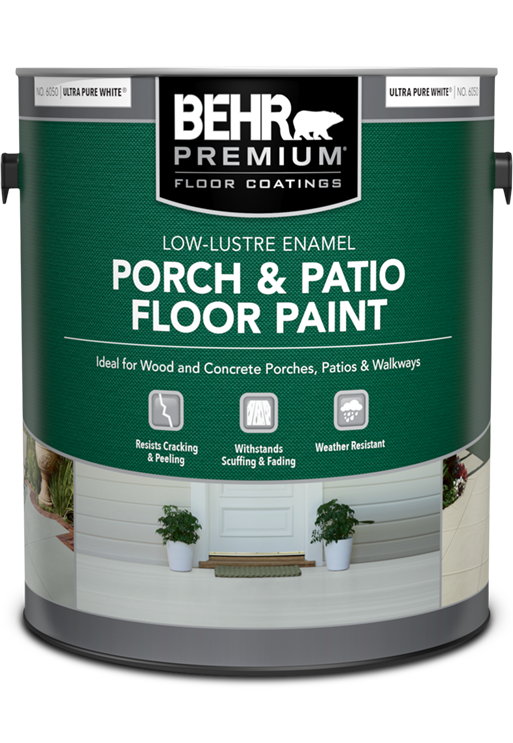 1 gal can of Behr Premium Porch and Patio Floor Paint, Low-lustre