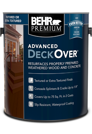 1 gal can of Behr Premium Advanced DeckOver Textured
